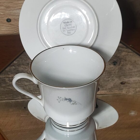 JAM2 by Jamestown Cup & Saucer Set - Pink&Yellow Floral 1970's - Picture 3 of 4